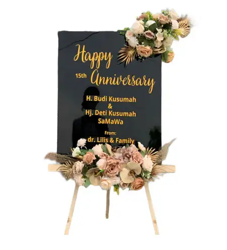 Papan Bunga Akrilik Nglobar